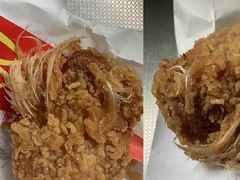 Thực khách buồn nôn khi cắn phải cánh gà McDonald còn nguyên lông