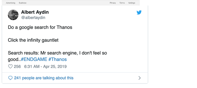 Google có chiêu trò mới, cứ search Thanos là sẽ có bất ngờ xảy ra-3