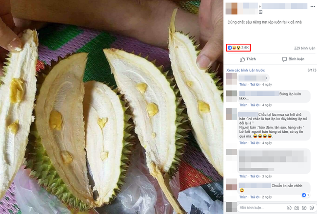 Tin lời quảng cáo hạt lép là lỗi của khách, nhưng sầu riêng tiêu biến luôn cả múi thì ắt hẳn là lỗi của người bán-1