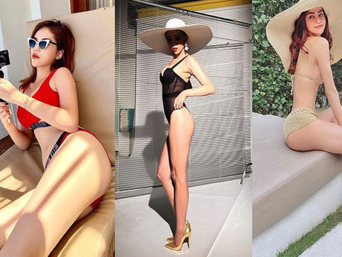 Sao nữ Việt đua nhau mặc sexy đi biển, Angela Phương Trinh khác biệt-9