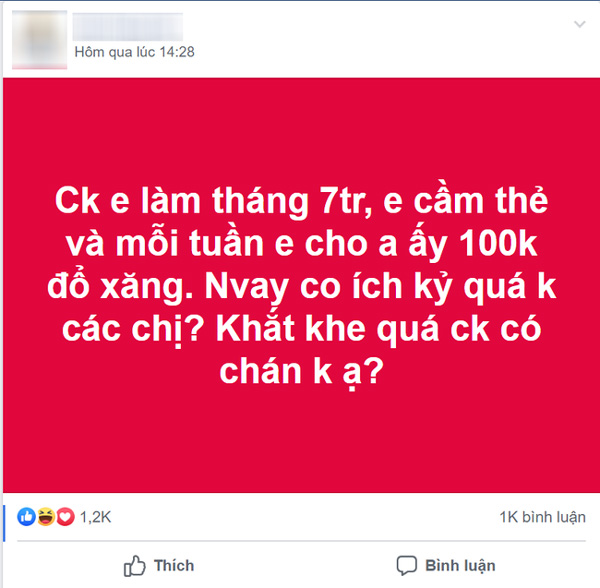 Khoe chồng làm lương tháng 7 triệu đưa hết vợ giữ, nhưng chỉ 1 hành động của vợ trẻ khiến chị em phẫn nộ mắng cho-1