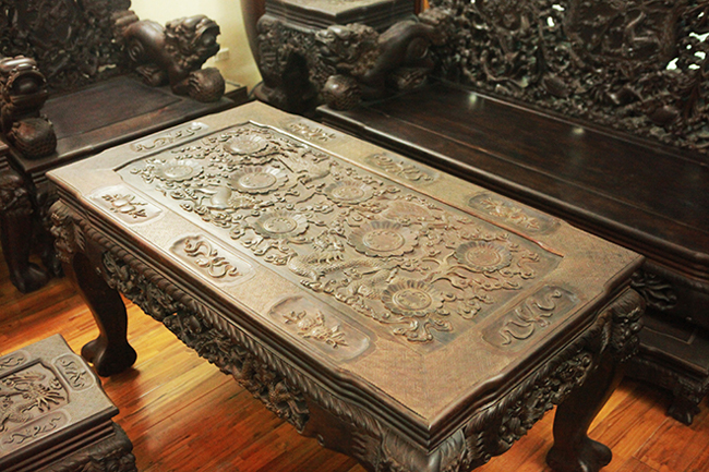 Tuyệt tác bộ bàn ghế gỗ trắc 17 món giá hơn 6 tỷ đồng của đại gia Hà Nội-5