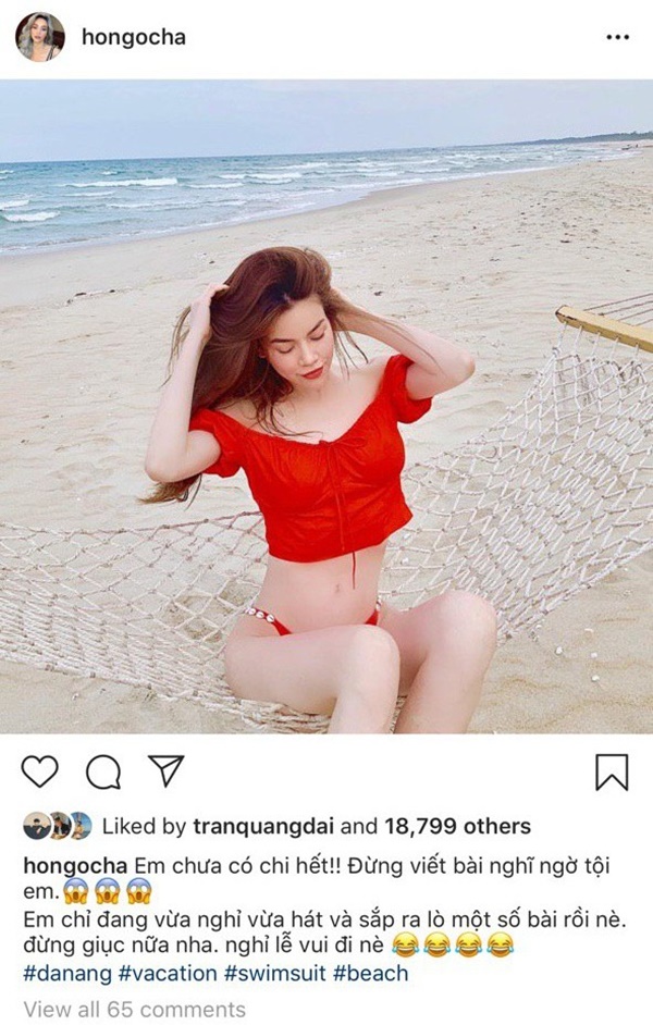 Hà Hồ ngầm đáp trả tin đồn đang mang thai do lộ vòng hai lùm xùm?-2