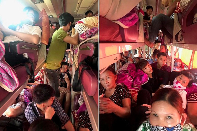Bị nhồi nhét không thở nổi, hành khách dồn dập nhắn tin CSGT-1
