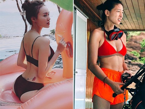 Sao nữ Việt đua nhau mặc sexy đi biển, Angela Phương Trinh khác biệt
