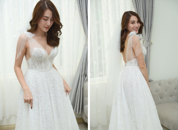 Ngắm bộ váy cưới Lọ Lem trị giá 400 triệu của Lê Hà, nhưng dân tình lại mê mẩn bộ váy trắng của công chúa tí hon bên cạnh cô-4