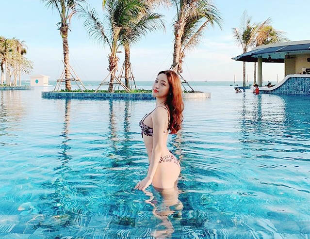 Nghỉ lễ 30/4 - 1/5: Thúy Vi mặc bikini bé tí xíu tôn cơ thể đầy đặn hợp chuẩn đẹp mới-3