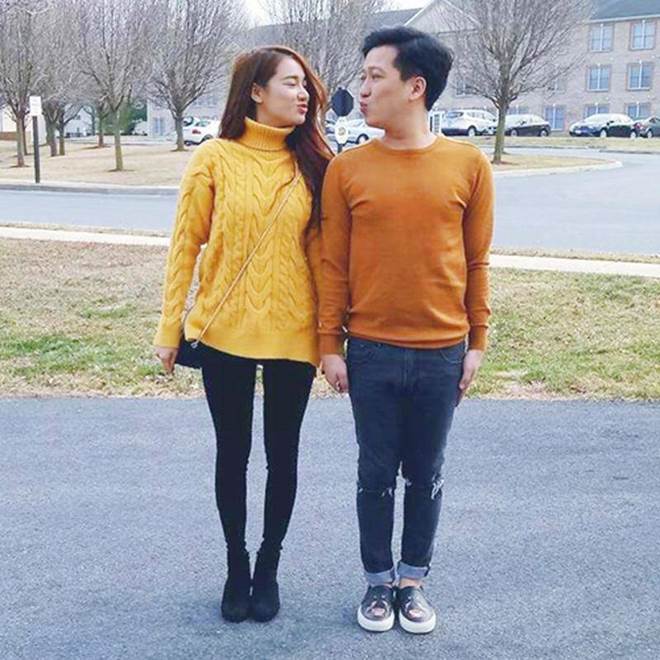 Nhã Phương diện đồ đôi, xách túi 65 triệu đi ăn lề đường với Trường Giang-9