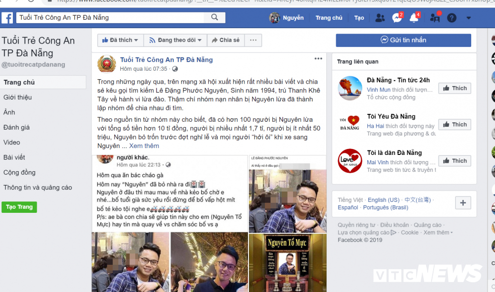 Hàng trăm người truy tìm thanh niên vay hơn 10 tỷ đồng rồi mất tích ở Đà Nẵng-3