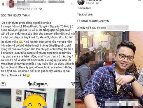 Hàng trăm người truy tìm thanh niên vay hơn 10 tỷ đồng rồi mất tích ở Đà Nẵng