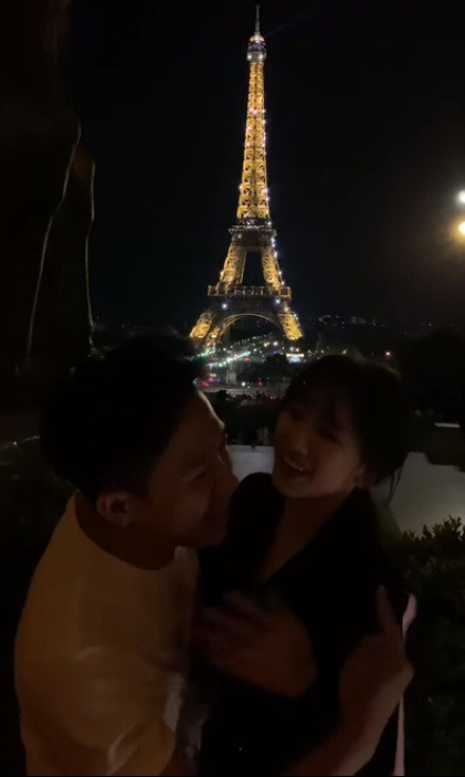 Trấn Thành, Hari Won bị ngăn cản khi hôn nhau tại Pháp-3