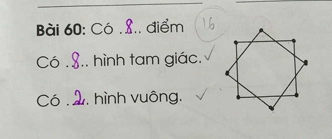 Bài toán tiểu học tìm số điểm trong hình vẽ gây tranh cãi-1