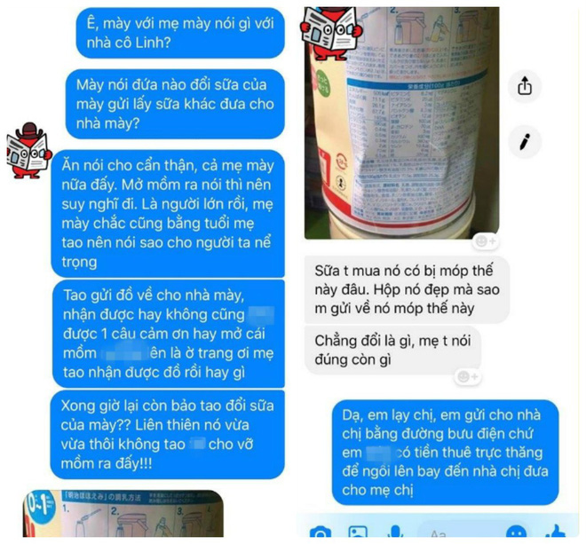 Cầm hộ 7kg hàng từ Nhật về, cô gái bức xúc khi bị bạn và mẹ bạn vu tráo sữa vì... hộp móp-1