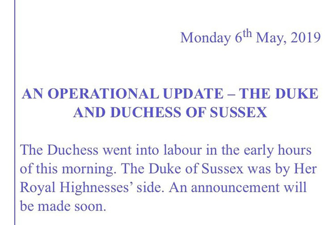 Cung điện hoàng gia xác nhận: Meghan đã sinh con đầu lòng, giới tính em bé nằm ngoài dự đoán của người hâm mộ-3