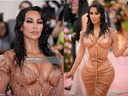 Kim Kardashian gây ấn tượng tại Met Gala với bộ váy ướt át, nhưng khi biết cách cô chật vật để mặc ai cũng thấy... í ẹ-8