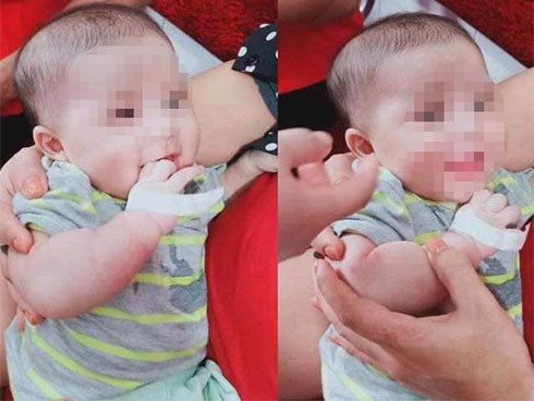 Mẹ bế con gái vào trung tâm y tế gửi rồi bỏ đi