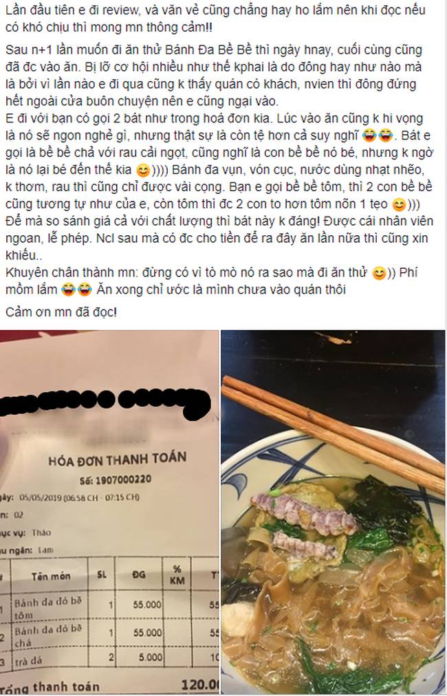 Scandal lộ clip nóng chưa dứt, quán bánh đa bề bề của hot girl Trâm Anh lại bị khách review: Đừng ăn, phí mồm lắm-2