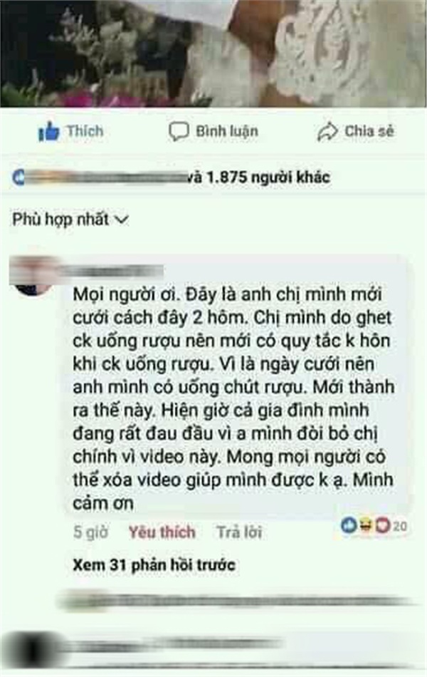 Xôn xao thông tin cô dâu bị đánh bầm mắt vì từ chối chồng hôn trong đám cưới-4