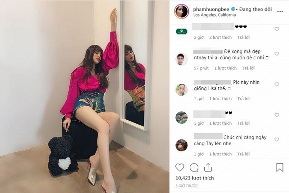 Phạm Hương được khen đẻ xong mà đẹp thế này nhưng phản ứng phía sau thì thật khó hiểu-1