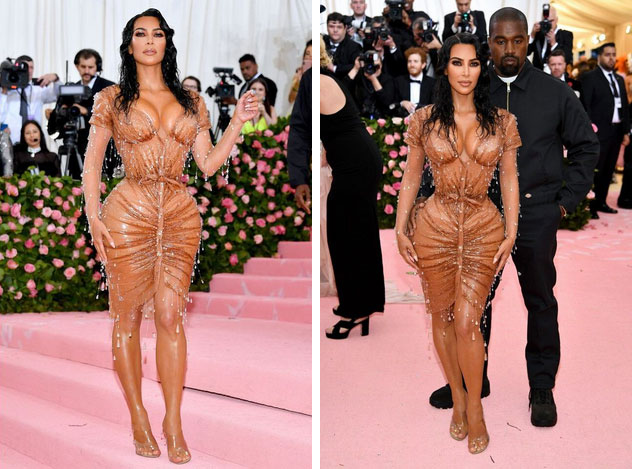 Kim Kardashian gây ấn tượng tại Met Gala với bộ váy ướt át, nhưng khi biết cách cô chật vật để mặc ai cũng thấy... í ẹ-1