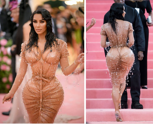 Kim Kardashian gây ấn tượng tại Met Gala với bộ váy ướt át, nhưng khi biết cách cô chật vật để mặc ai cũng thấy... í ẹ-2