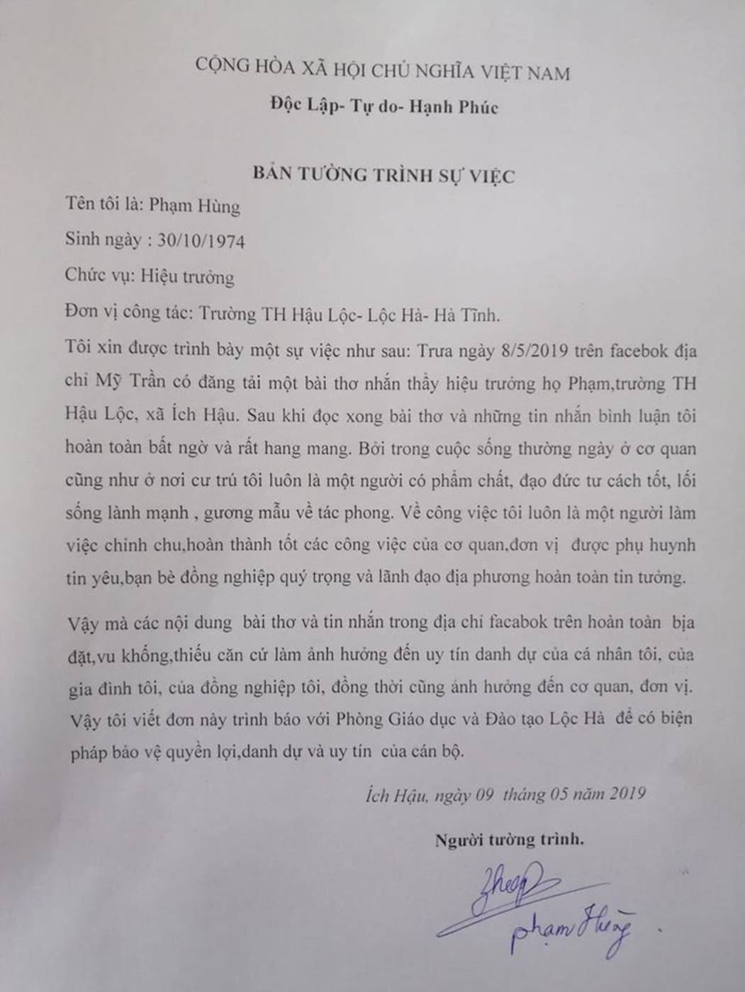 Hiệu trưởng bàng hoàng trước thông tin sàm sỡ giáo viên nữ-2