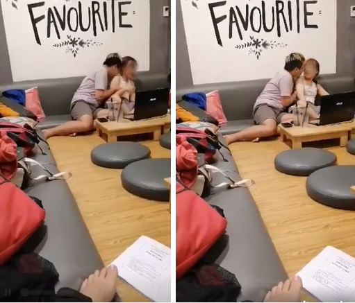 Sốc: Thêm một cặp đôi trùm áo khoác để làm chuyện nhạy cảm ngay tại quán trà sữa-1