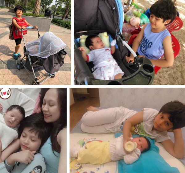 Diễn viên Thanh Thúy phải thốt lên thế này khi nửa đêm thấy hành động của con trai với em mới sinh-1