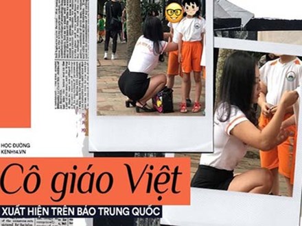 Cô giáo Việt gây sốt trên báo Trung chỉ nhờ một hành động nhỏ rất đáng yêu mà thời đi học ai cũng từng được như thế
