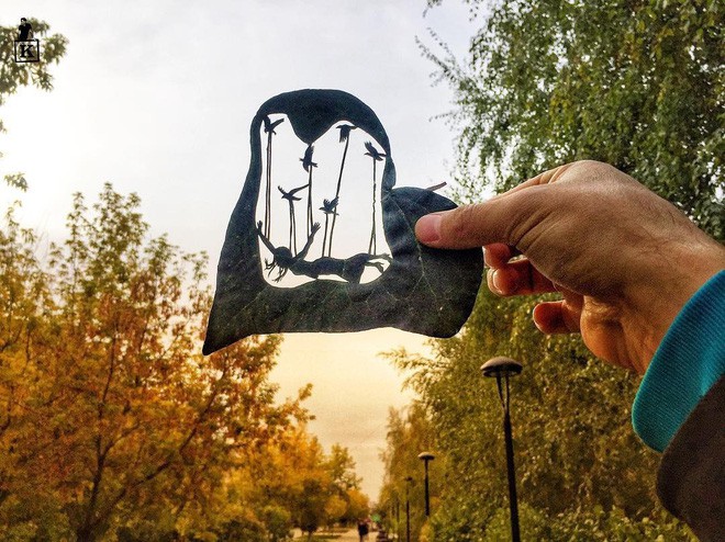 Lá rụng ở Kazakhstan lại biến thành cả bầu trời nghệ thuật-2