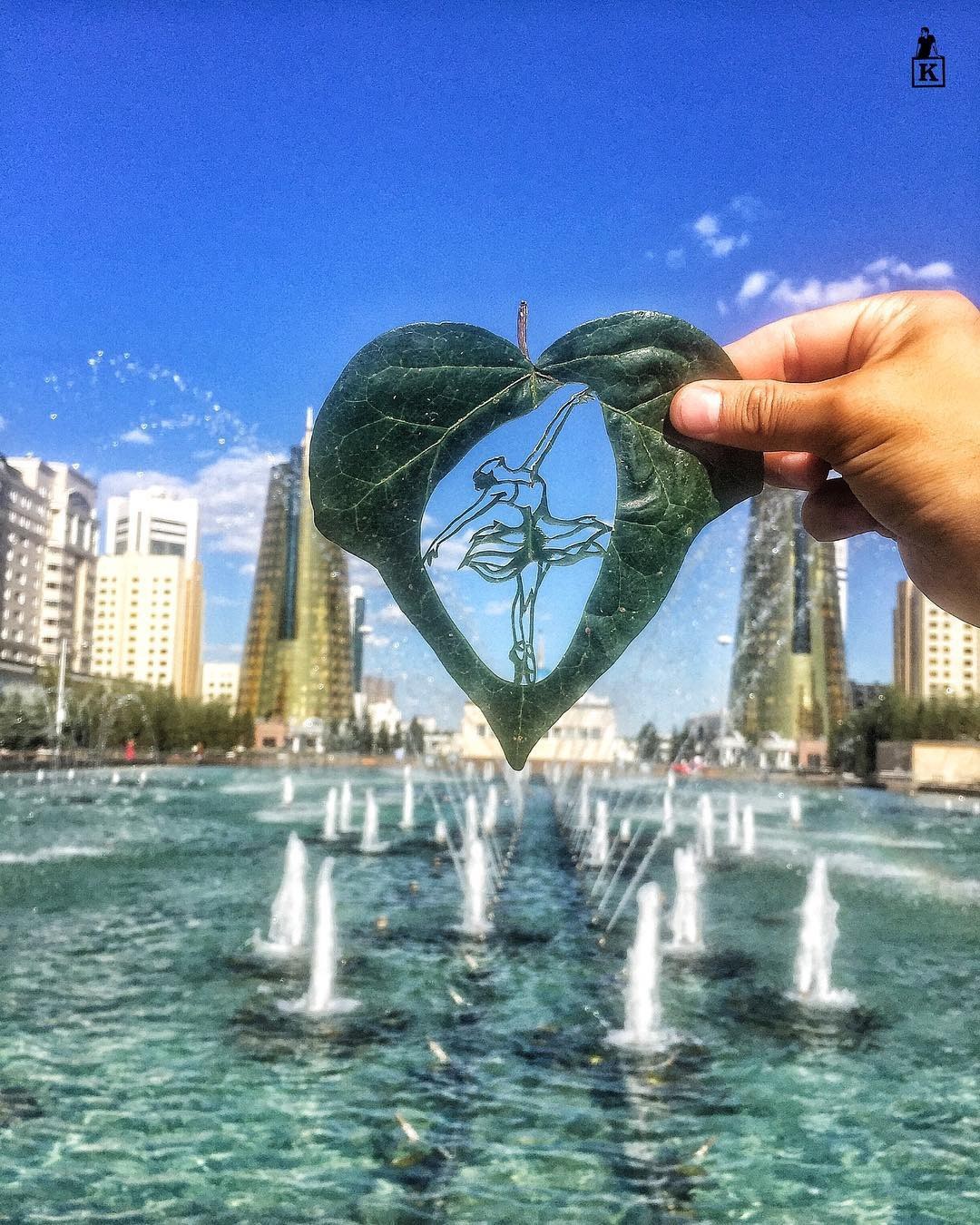 Lá rụng ở Kazakhstan lại biến thành cả bầu trời nghệ thuật-3