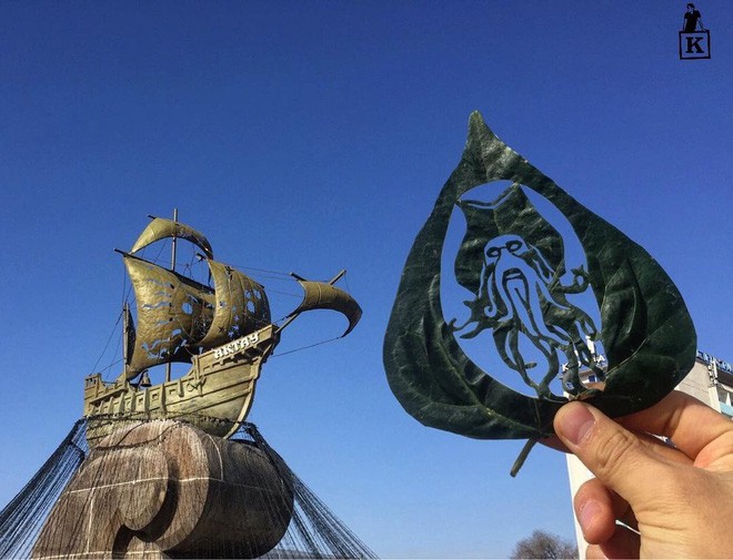 Lá rụng ở Kazakhstan lại biến thành cả bầu trời nghệ thuật-8