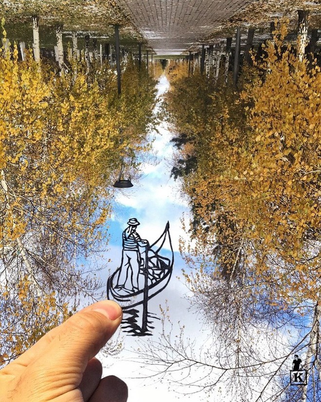 Lá rụng ở Kazakhstan lại biến thành cả bầu trời nghệ thuật-10