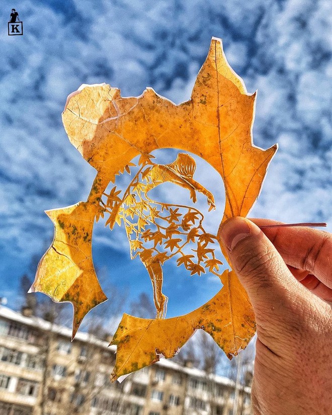 Lá rụng ở Kazakhstan lại biến thành cả bầu trời nghệ thuật-13