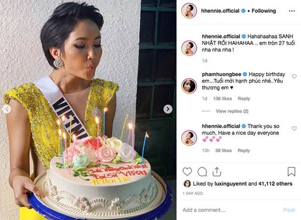 HHen Niê mặc lại váy dạ hội gây bão ở Miss Universe trong tiệc sinh nhật sớm-1