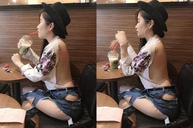Trời vừa nóng, gái trẻ đã diện mốt mặc quần như không, lộ cả vòng 3 đi tung tăng trong siêu thị-5