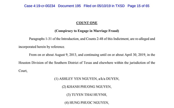 Dịch vụ 70.000 USD của đường dây môi giới hôn nhân giả khủng ở Texas-1