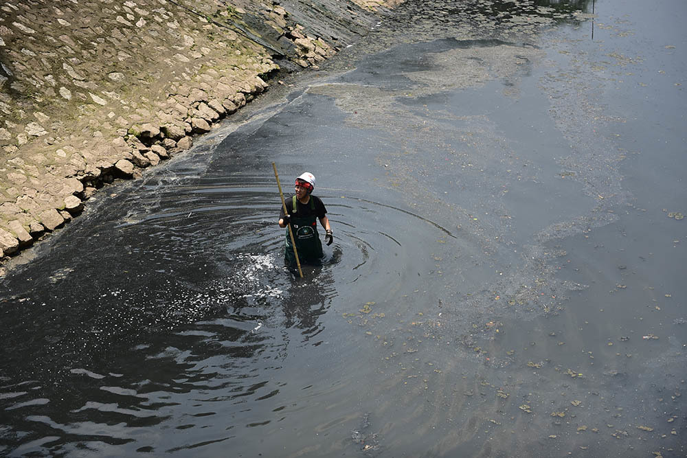 Chuyên gia Nhật giữa trưa lội nước, sông Tô Lịch chờ đón điều bất ngờ-4
