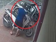 Trộm bẻ khóa xe SH nhanh như chớp ở Hà Nội
