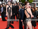 Cùng diện váy xuyên thấu chặt chém Cannes: Cổ Lực Na Trát - Hề Mộng Dao đẹp xuất sắc, nhìn sang Ngọc Trinh chỉ biết thở dài-9