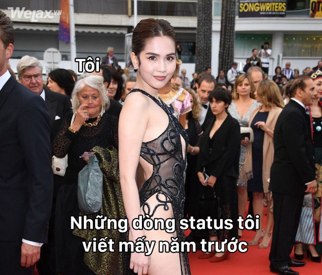 Ngọc Trinh và bộ cánh nhân trần đánh sập LHP Cannes, biểu cảm của bô lão xung quanh được dân mạng tặng ngay 1 vạn 8 ngàn ảnh chế!-7