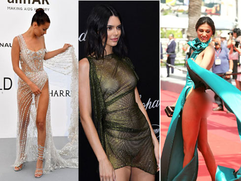 Những khách mời vô danh khiến thảm đỏ Cannes dậy sóng: Mặc lố lăng hay cố tình tạo dáng khoe trọn vòng 1 đến phản cảm-22