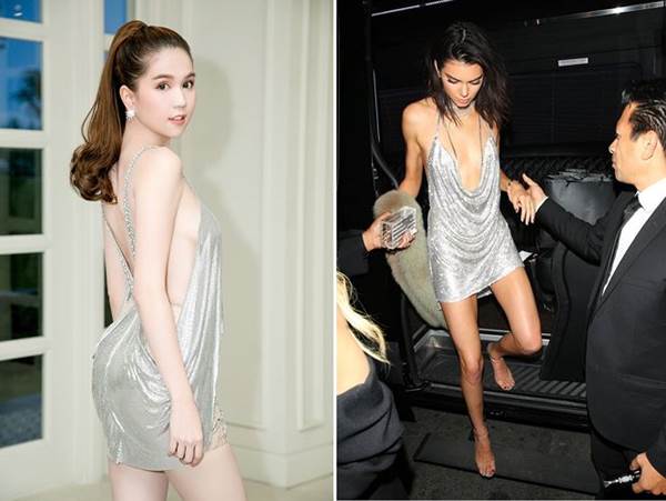 Dân mạng phát hiện Ngọc Trinh tạo dáng, mặc váy giống hệt Kendall Jenner-6
