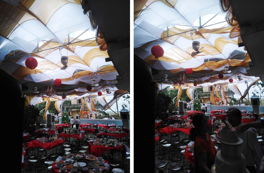 Thương cảm cho gia đình dựng rạp cưới bày cỗ tươm tất, khách chưa kịp đến ăn thì gió lốc cuốn bay cả rạp-2