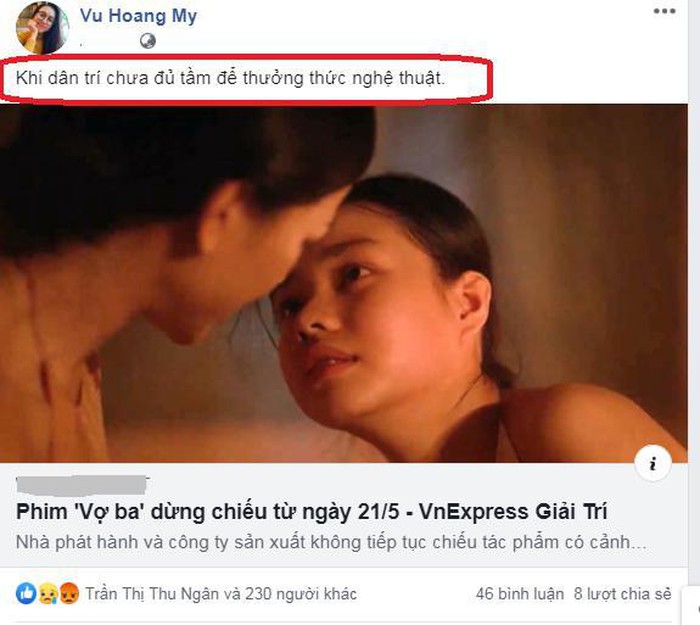 Phát ngôn sốc của Á hậu Hoàng My khi phim Vợ ba dừng chiếu dân trí chưa đủ tầm-1