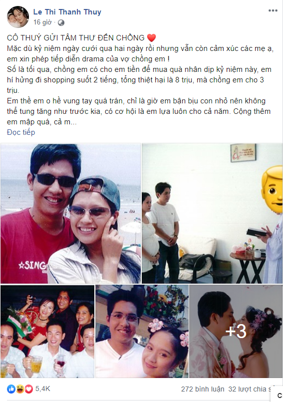 Vừa kỷ niệm 11 năm ngày cưới, Thanh Thúy lại gào thét đòi tiền chồng trên MXH, chuyện gì đang xảy ra vậy?-2