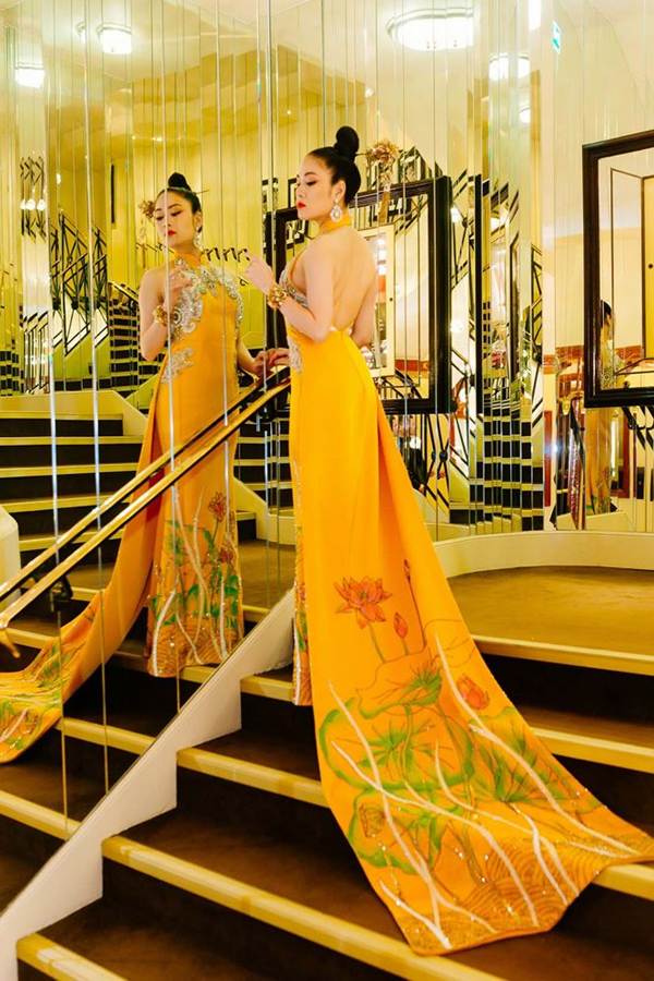 Sau Ngọc Trinh, thêm người đẹp Việt khoe lưng trần quyến rũ trên thảm đỏ Cannes-5