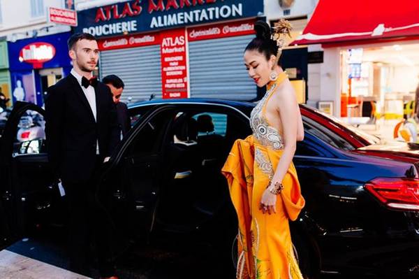 Sau Ngọc Trinh, thêm người đẹp Việt khoe lưng trần quyến rũ trên thảm đỏ Cannes-6