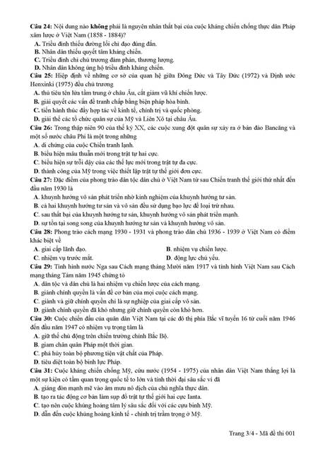 Đề thi THPT Quốc gia 2019 môn Lịch sử sẽ thay đổi như thế nào?-4