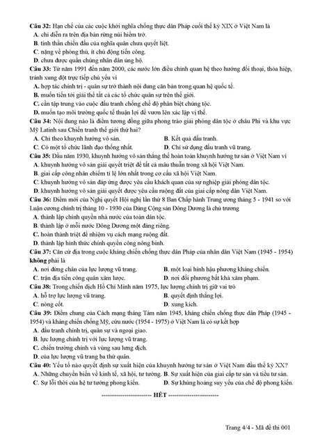 Đề thi THPT Quốc gia 2019 môn Lịch sử sẽ thay đổi như thế nào?-5